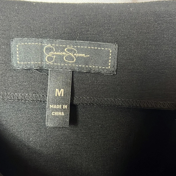 Jessica Simpson Dress Rouched Mini Two-Tone Size M Sleeveless Flattering - Picture 5 of 9